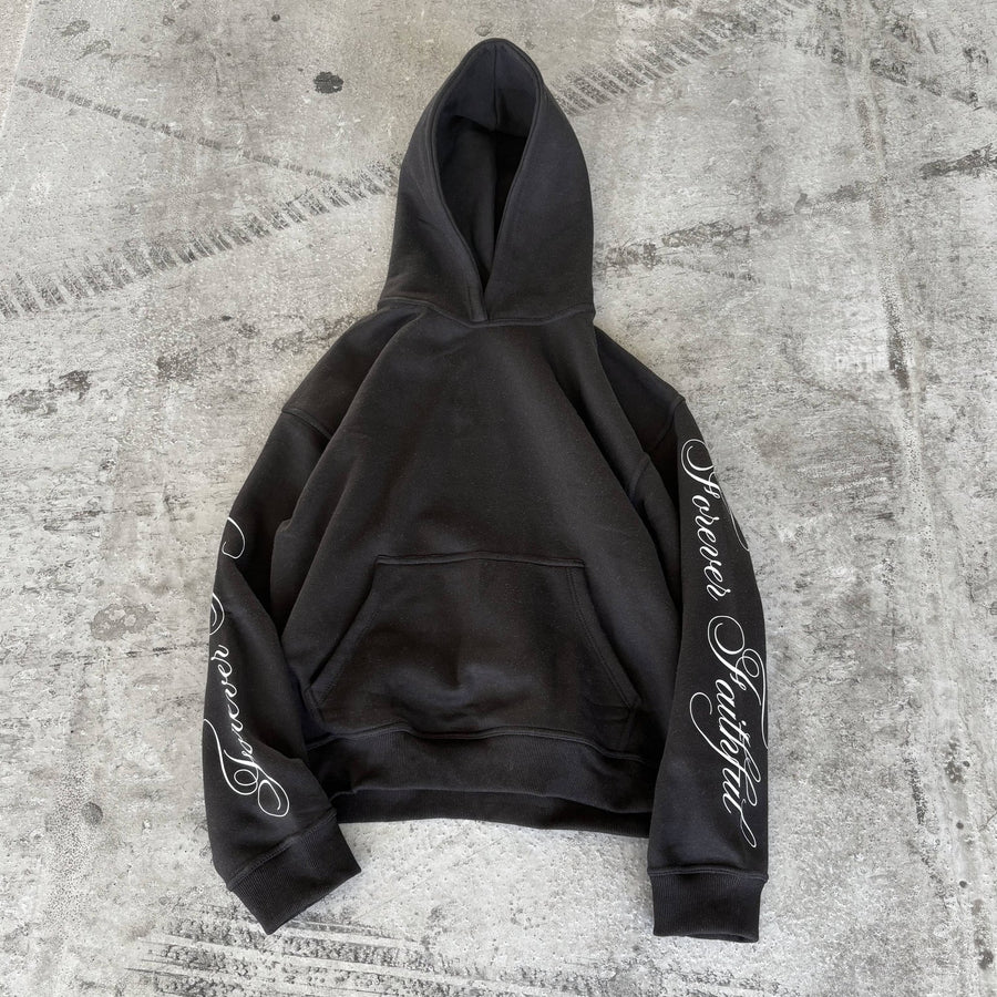 forever faithful hoodie black