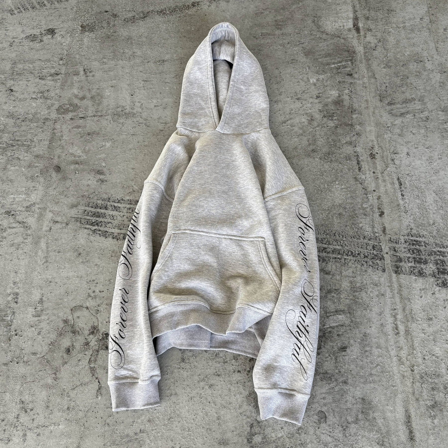 forever faithful hoodie grey