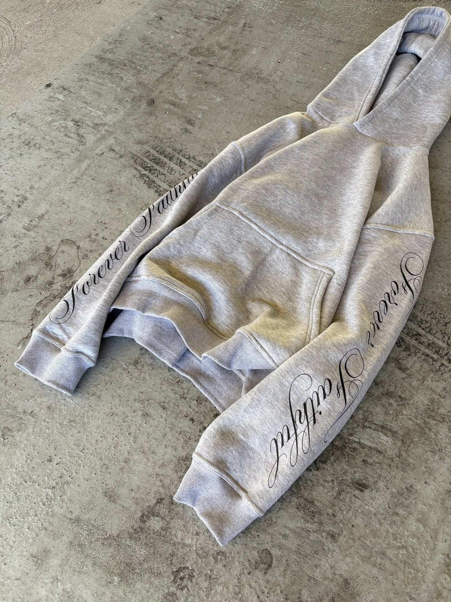 forever faithful hoodie grey