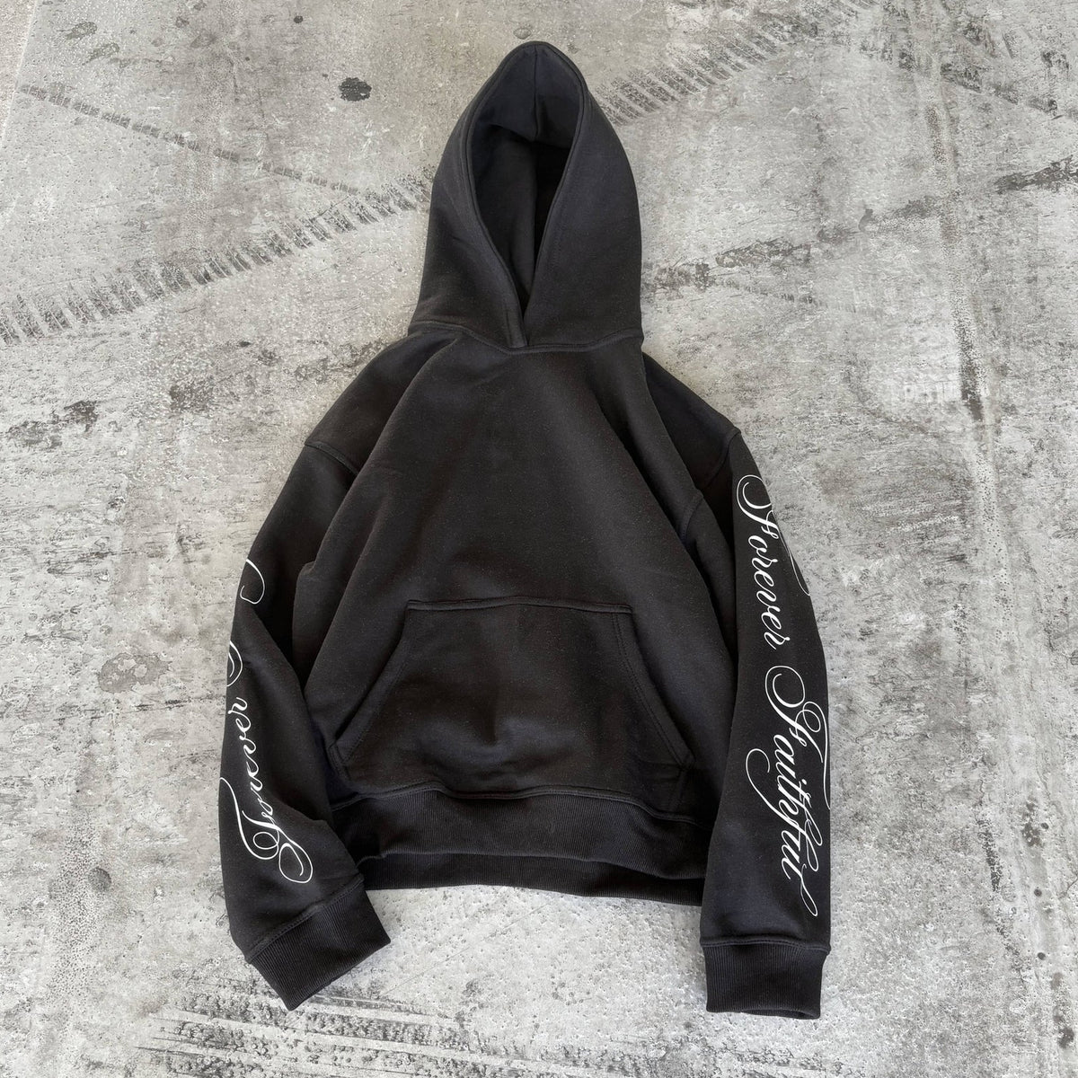 forever faithful hoodie black