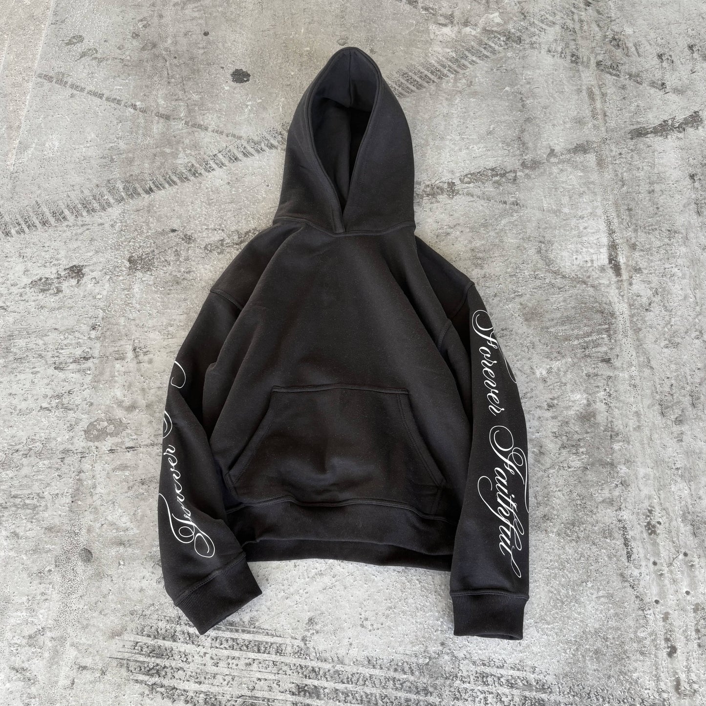 forever faithful hoodie black