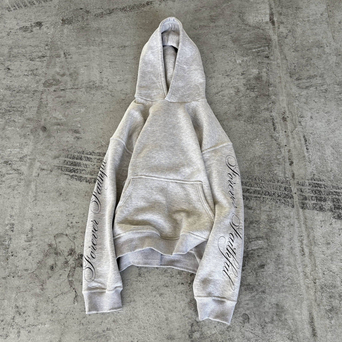forever faithful hoodie grey