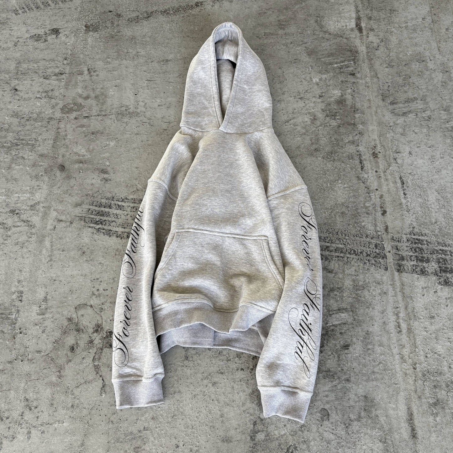 forever faithful hoodie grey