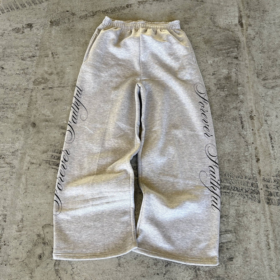 forever faithful sweatpants grey
