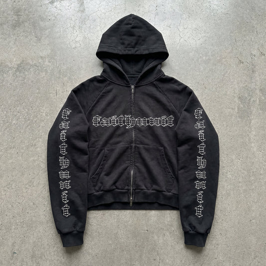 fleur zip-up black
