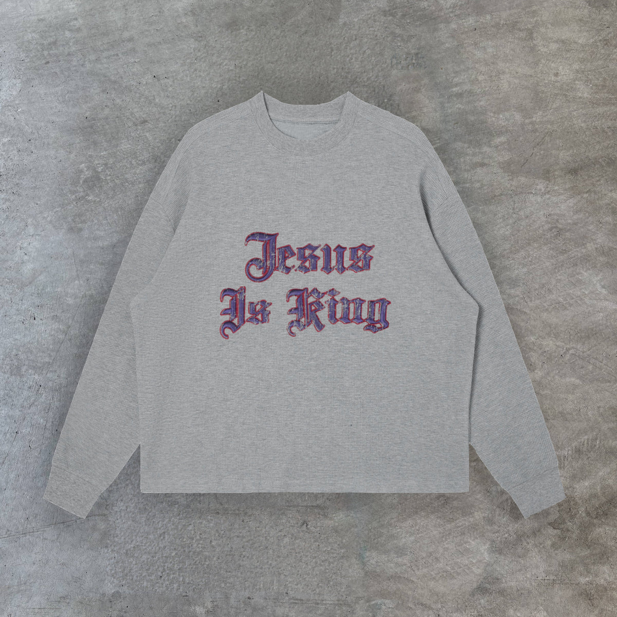 jesus is king waffle thermal